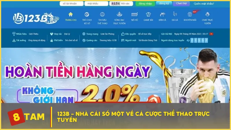 123B - Nhà cái số một về cá cược thể thao trực tuyến