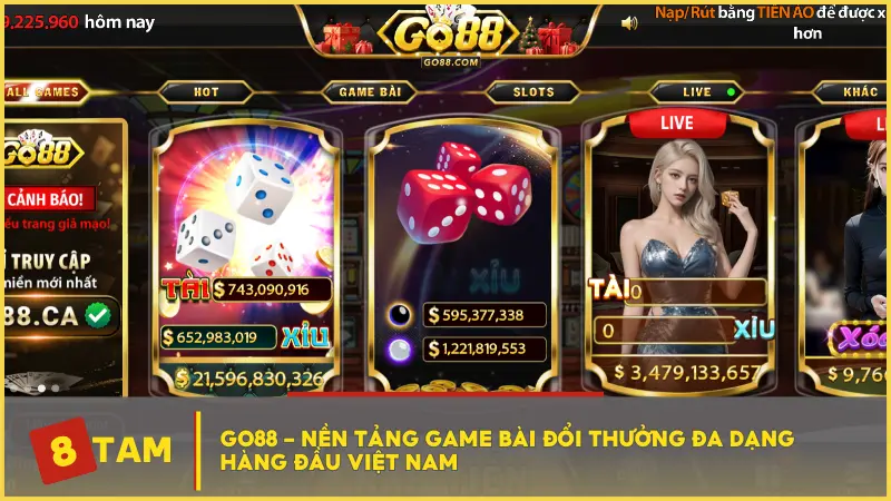 Go88 - Nền tảng game bài đổi thưởng đa dạng hàng đầu Việt Nam