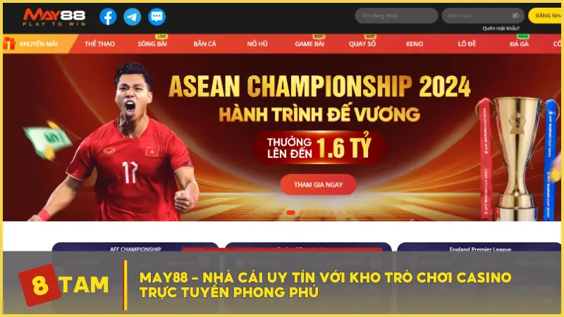 May88 - Nhà cái uy tín với kho trò chơi casino trực tuyến phong phú