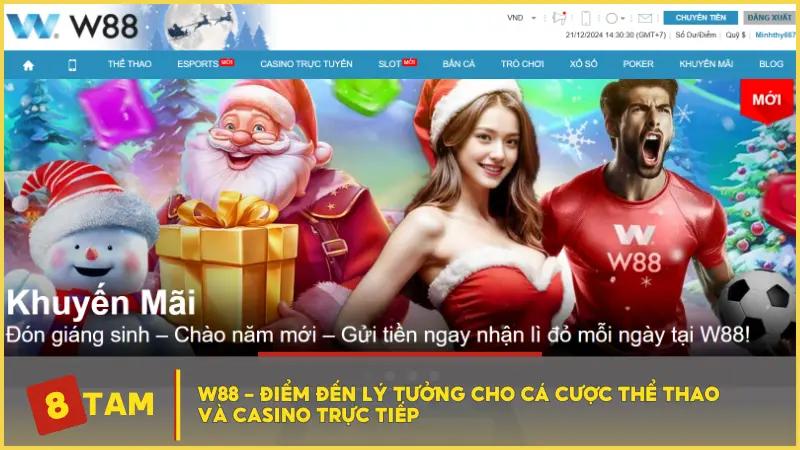 W88 - Điểm đến lý tưởng cho cá cược thể thao và casino trực tiếp