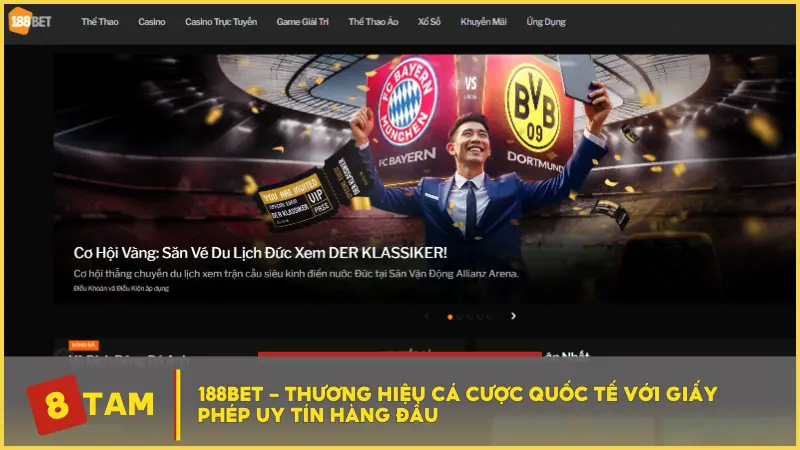 188Bet - Thương hiệu cá cược quốc tế với giấy phép uy tín hàng đầu