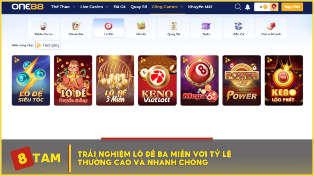 Trải nghiệm lô đề ba miền với tỷ lệ thưởng cao và nhanh chóng