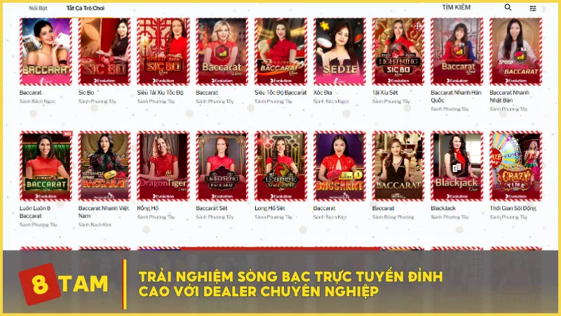 Trải nghiệm sòng bạc trực tuyến đỉnh cao với dealer chuyên nghiệp