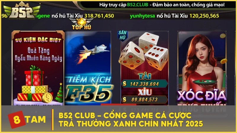 B52 CLUB – Cổng game cá cược trả thưởng xanh chín nhất 2025