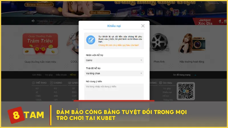 Đảm bảo công bằng tuyệt đối trong mọi trò chơi tại KUBET