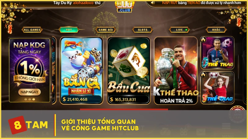 Giới thiệu tổng quan về cổng game HITCLUB