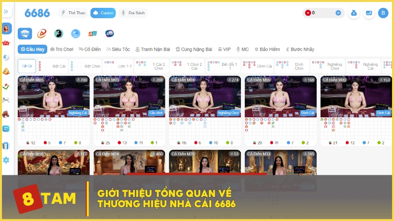 Giới thiệu tổng quan về thương hiệu nhà cái 6686