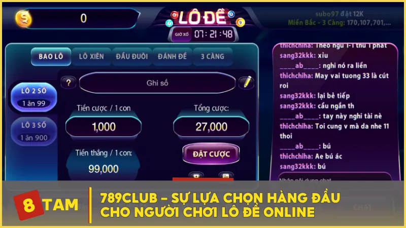 789Club – Sự lựa chọn hàng đầu cho người chơi lô đề online