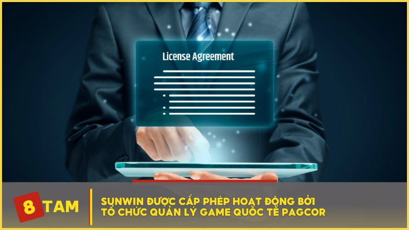 SUNWIN được cấp phép hoạt động bởi tổ chức quản lý game quốc tế PAGCOR