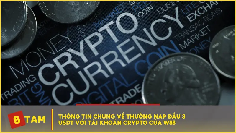 Thông tin chung về thưởng nạp đầu 3 USDT với tài khoản Crypto của W88